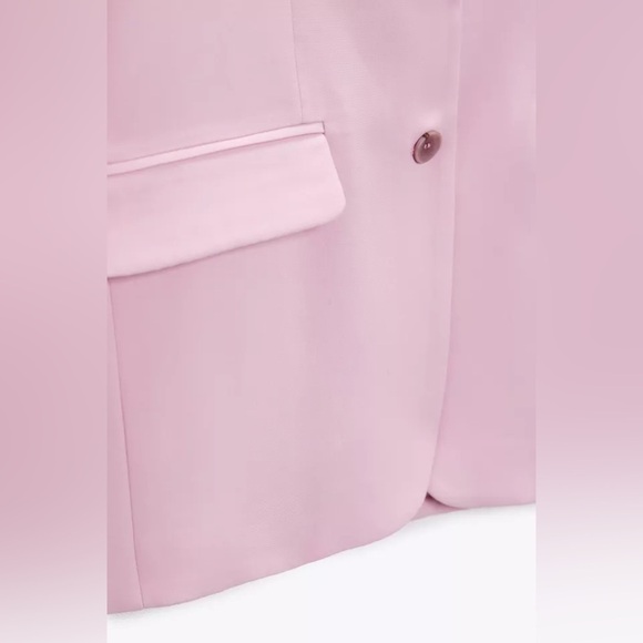NWT. Zara Pink Oversized Menswear Style Blazer. Size S. - Picture 6 of 12